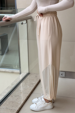 Sentez Paçası Kapsül Paraşüt Detaylı Pantolon