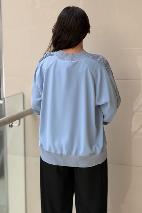 Ghisa Yakası Ve Kolları Triko Detaylı Kısa Tunik