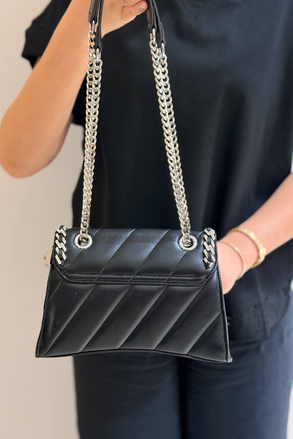 Mahal Bags Taşlı Zicir İşlemeli Çapraz Çanta