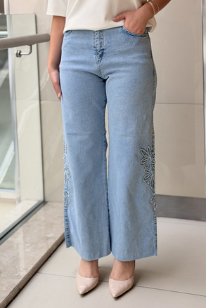 Mahal Pearly Denim Pantolon