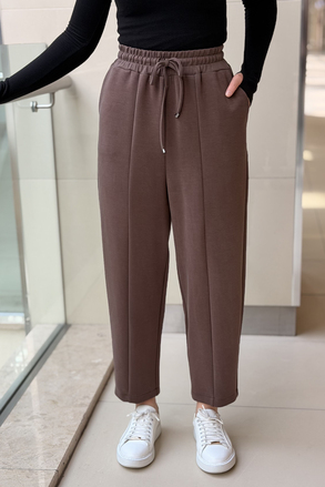 Sentez Önden Parçalı Havuç Bambu Pantolon