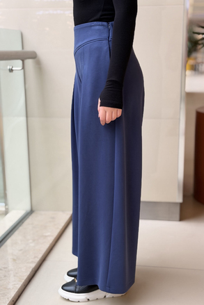 Ghisa A pileli Bol Paça Modal Pantalon
