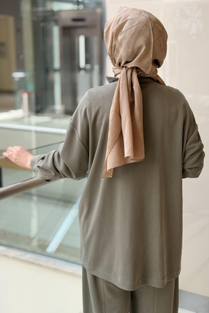 Ghisa Çift Sıra Fermuar Detaylı Pantolonlu Takım