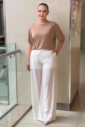 İpekyol Ütü İzli Wide Leg Fit Pantolon