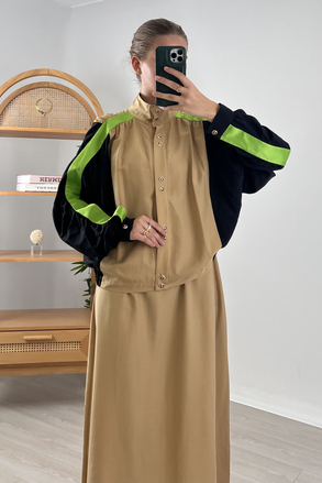 Missemramiss Tencel Kol Saten Bomber Ceket