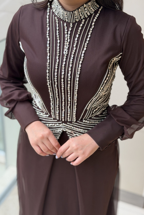 Fashion Night Taş İşlemeli Abiye Elbise