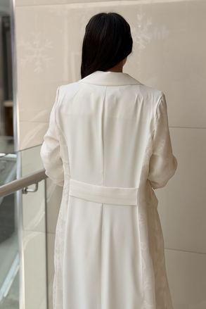Matex Kruvaze Yaka Organze Kombinli İçli Dışlı B.Beden Abaya