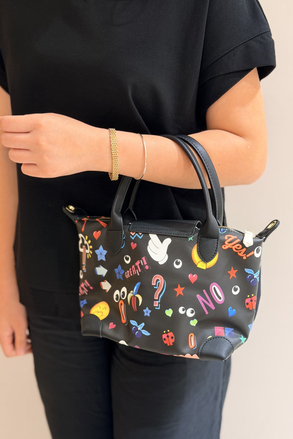Mahal Bags El Tutmalı Çapraz Askılı Emoji Çanta