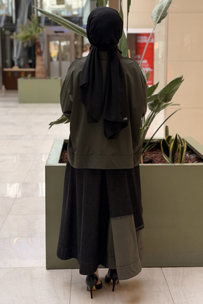 Ghisa Transparan Güpürlü Ceket Etek Cotton Takım