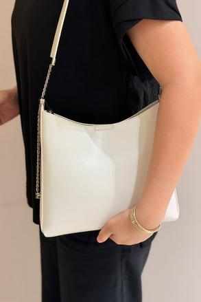 Mahal Bags Zincir Detaylı Dik Çapraz Çanta