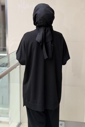 Nurcan Çetin Çapraz Fermuar Detaylı Tunik Pantolon Takım
