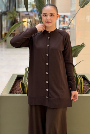 Nuss Reglan Kol Basic Merserize Hırka