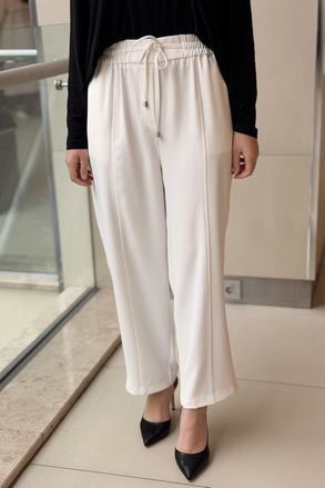 Sentez Elegance Beli Lastikli Dar Paça Pantolon
