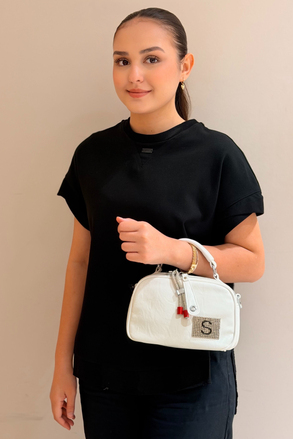 Mahal Bags S Logolu Çifrt Fermuarlı El Tumalı Çapraz Çanta