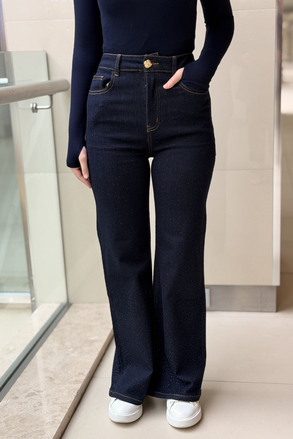 Ghisa Serpme Mini Taşlı Jean Pantolon