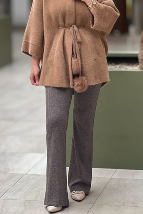 On Fashion Beli Lastikli Bol Paça Pantolon