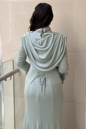 Fashion Night Degaje Yaka Abiye Elbise