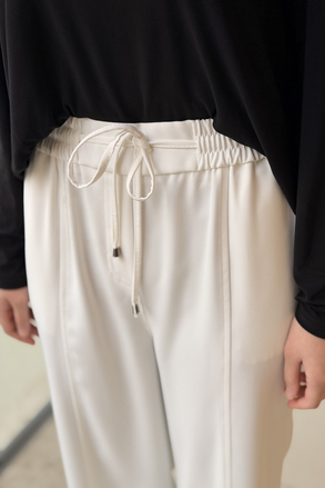 Sentez Elegance Beli Lastikli Dar Paça Pantolon