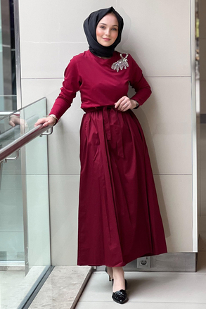 Missemramiss Taşl İşlemeli Comfort Elbise