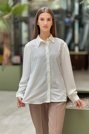 On Fashion Taş Detaylı Gömlek