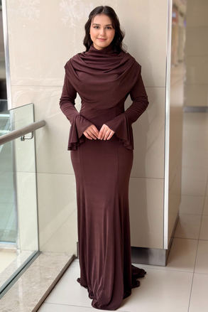 Fashion Night Degaje Yaka Abiye Elbise
