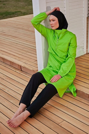 Marina Paraşüt Kumaş Tam Kapalı Tesettür Mayo