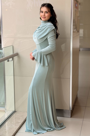Fashion Night Degaje Yaka Abiye Elbise
