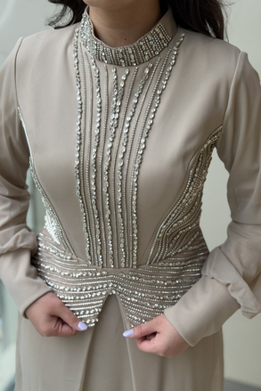 Fashion Night Taş İşlemeli Abiye Elbise