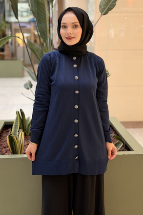 Nuss Reglan Kol Basic Merserize Hırka