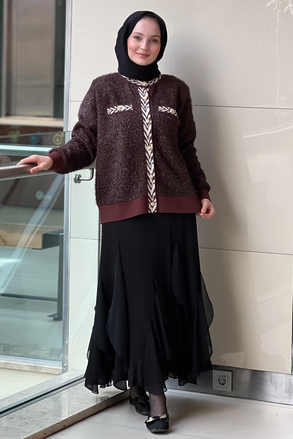Ghisa Ribanalı Sim İpli Triko Hırka