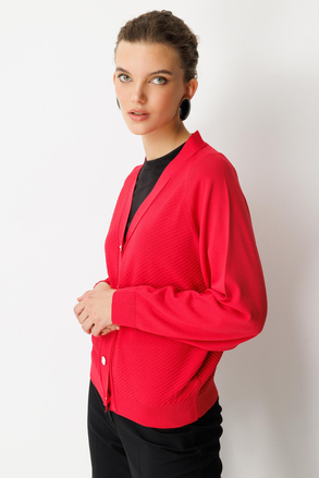 Ghisa Fitil Desenli Reglan Kol Merserize Hırka