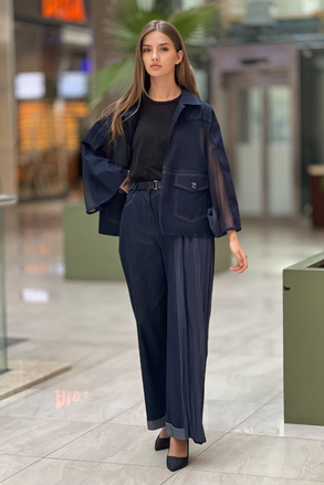 Ceremony Sol Yanı Tencel Kraşlı Kot Pantolon