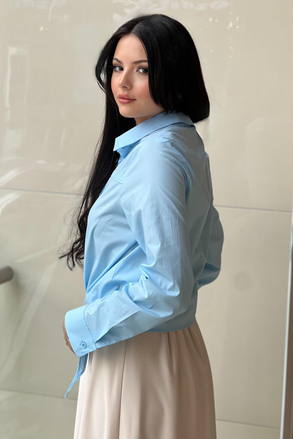 On Fashion Etek Ucu Bağlama Detaylı Gömlek