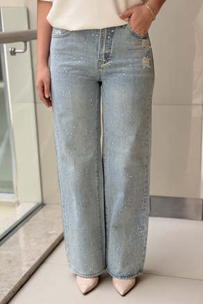 Ghisa Full Serpme Taş İşlemlei Jean Pantolon