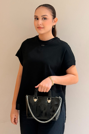 Mahal Bags Zincir Aksesuarlı El Tutmalı Çapraz Askılı Çanta