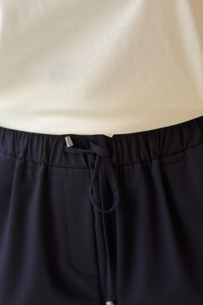 Sentez Vega Beli Lastikli Pantolon