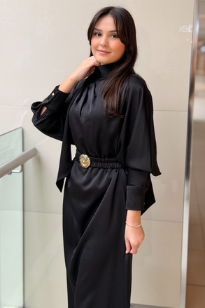 Missemramiss Midnight Silk Elbise