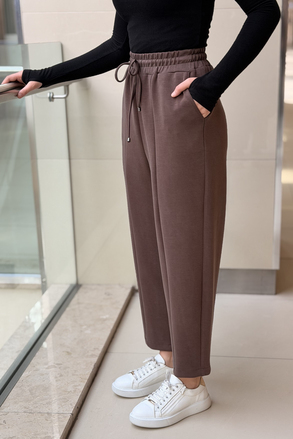 Sentez Önden Parçalı Havuç Bambu Pantolon