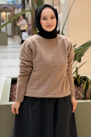 Tığ Triko Yün Kaşmir Ve İpek Karışımlı Bluz