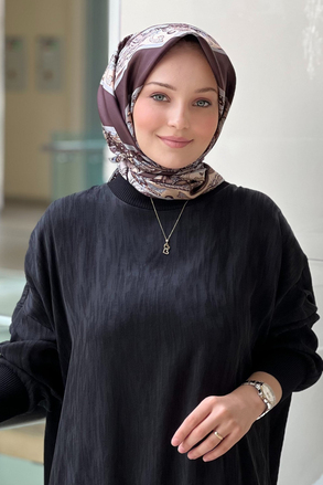 Lija Zerrin Twill İpek Eşarp