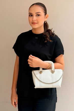 Mahal Bags Zincir Aksesuarlı El Tutmalı Çapraz Askılı Çanta