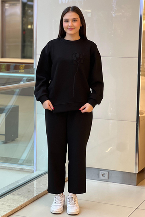 İpekyol Üç Boyutlu Nakışlı Sweatshirt