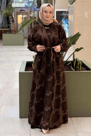 Ceremony Şöni Kesme Jakarlı Kaftan Pantolon Takım