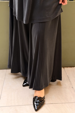 Nurcan Çetin Basic Tunik Nervürlü Pantolon Takım