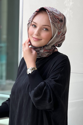 Lija Zerrin Twill İpek Eşarp
