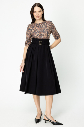 On Fashion Midi Boy Paraşüt Kumaş Elbise