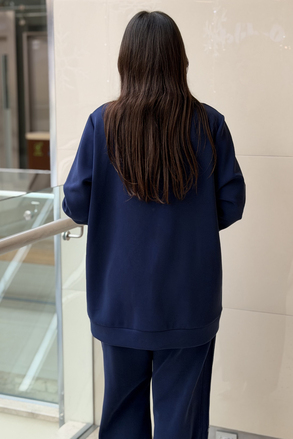 Fuat Gürşen Biye Detaylı Taş Kristal İşlemeli Kap Pantolon Takım