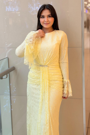 Fashion Night Lez Dantel Abiye Elbise