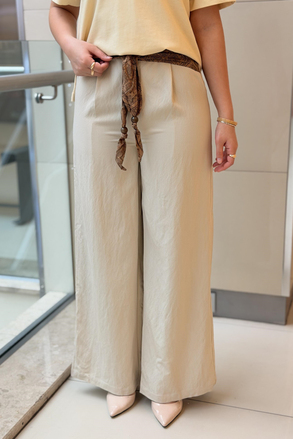 İpekyol Fular Detaylı Wide Leg Pantolon