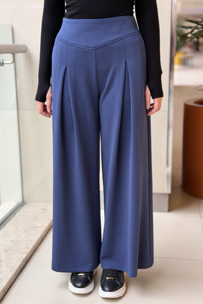 Ghisa A pileli Bol Paça Modal Pantalon